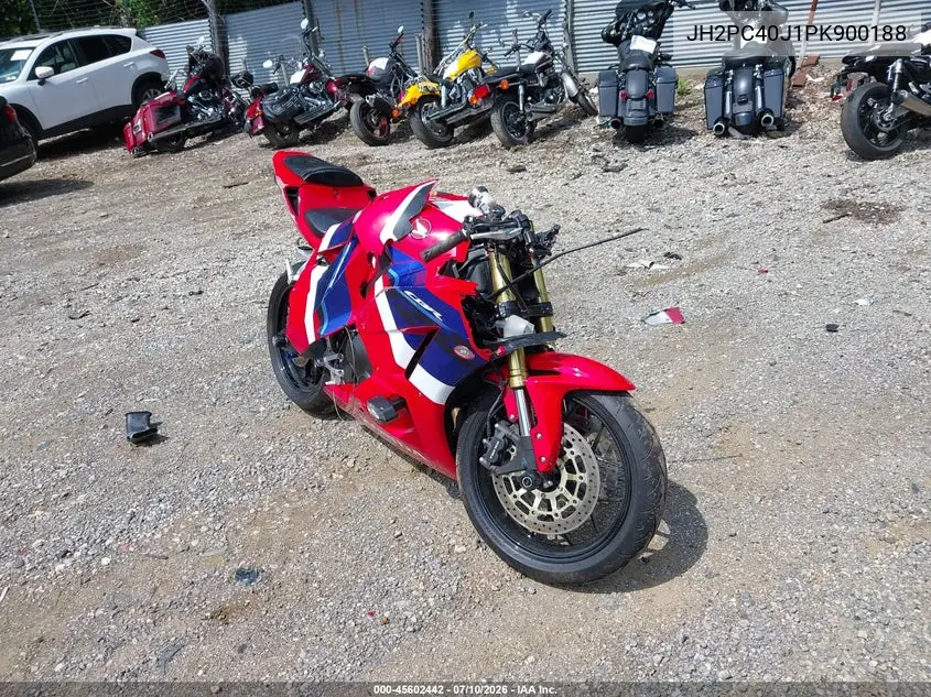 2023 Honda Cbr600 Rr VIN: JH2PC40J1PK900188 Lot: 45602442