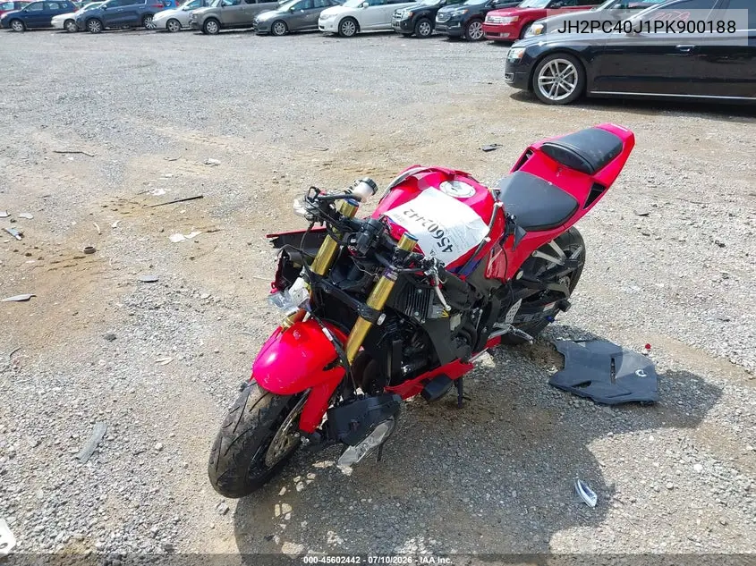 2023 Honda Cbr600 Rr VIN: JH2PC40J1PK900188 Lot: 45602442