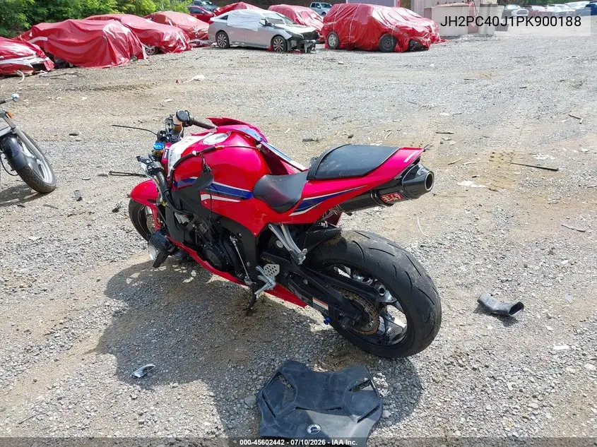 2023 Honda Cbr600 Rr VIN: JH2PC40J1PK900188 Lot: 45602442