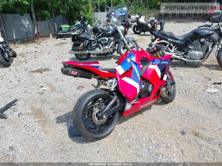 2023 Honda Cbr600 Rr VIN: JH2PC40J1PK900188 Lot: 45602442