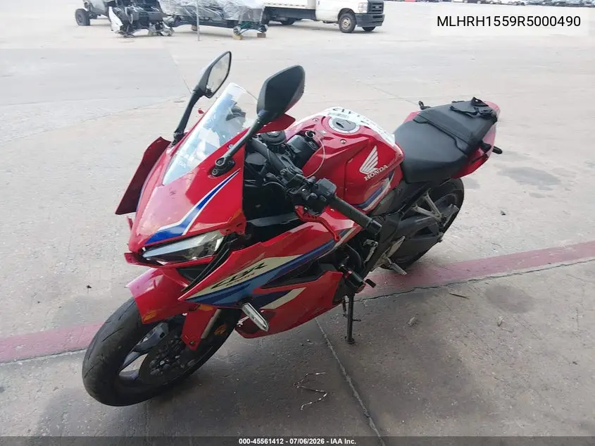 2024 Honda Cbr650 R VIN: MLHRH1559R5000490 Lot: 45561412