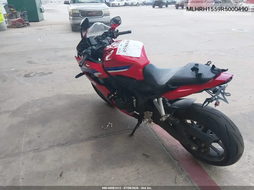 2024 Honda Cbr650 R VIN: MLHRH1559R5000490 Lot: 45561412