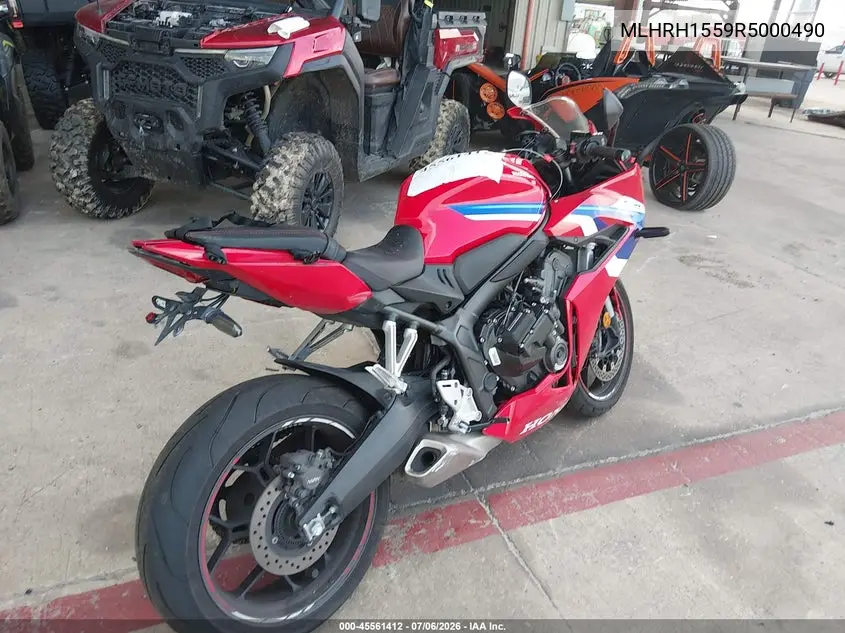 2024 Honda Cbr650 R VIN: MLHRH1559R5000490 Lot: 45561412