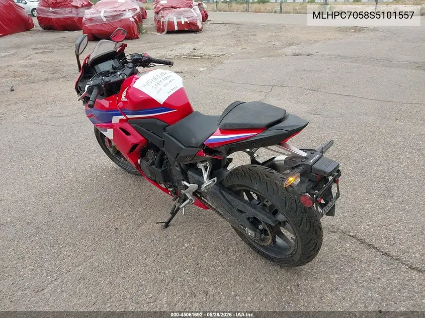 2025 Honda Cbr500 Ra VIN: MLHPC7058S5101557 Lot: 45061692