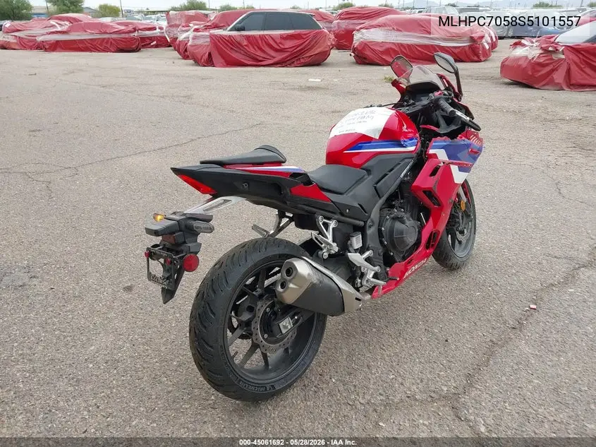 2025 Honda Cbr500 Ra VIN: MLHPC7058S5101557 Lot: 45061692