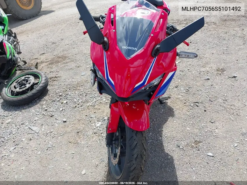 2025 Honda Cbr500 Ra VIN: MLHPC7056S5101492 Lot: 45430880