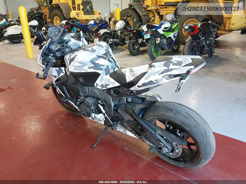 2025 Honda Cbr1000 Ra VIN: JH2SC7750SK800127 Lot: 45474866