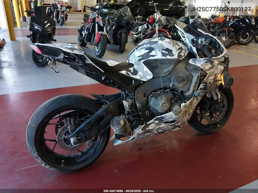 2025 Honda Cbr1000 Ra VIN: JH2SC7750SK800127 Lot: 45474866