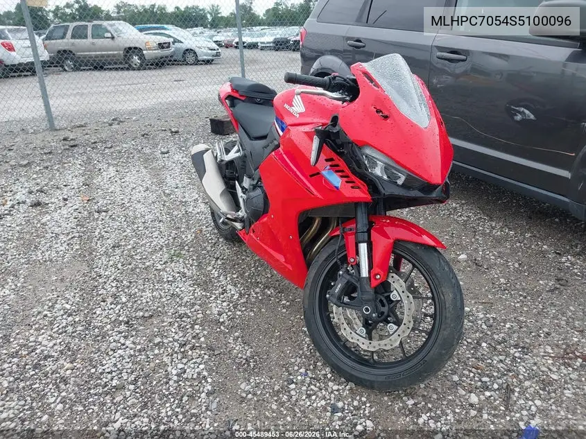 2025 Honda Cbr500 Ra VIN: MLHPC7054S5100096 Lot: 45489453