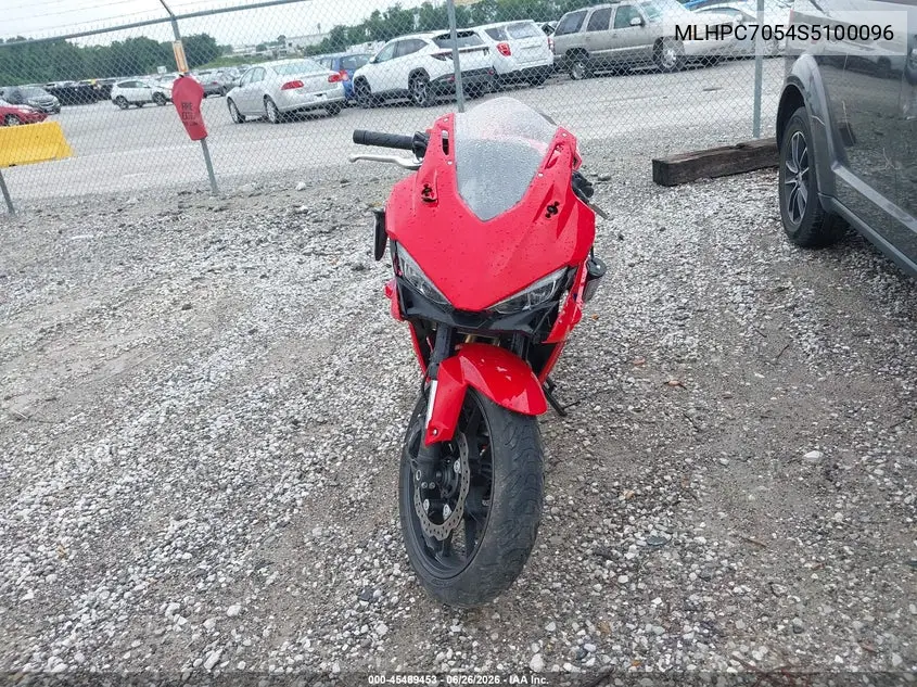 2025 Honda Cbr500 Ra VIN: MLHPC7054S5100096 Lot: 45489453