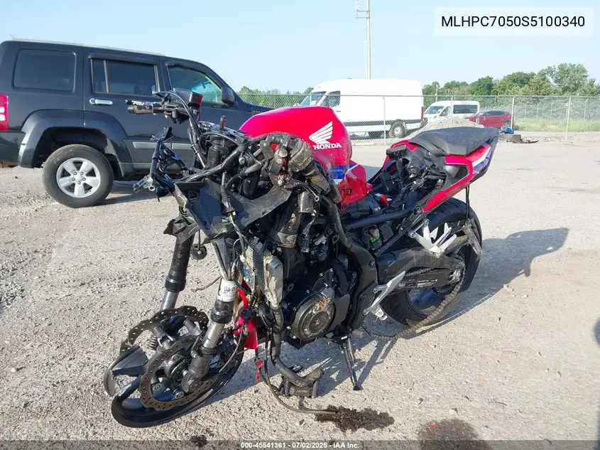 2025 Honda Cbr500 Ra VIN: MLHPC7050S5100340 Lot: 45541361
