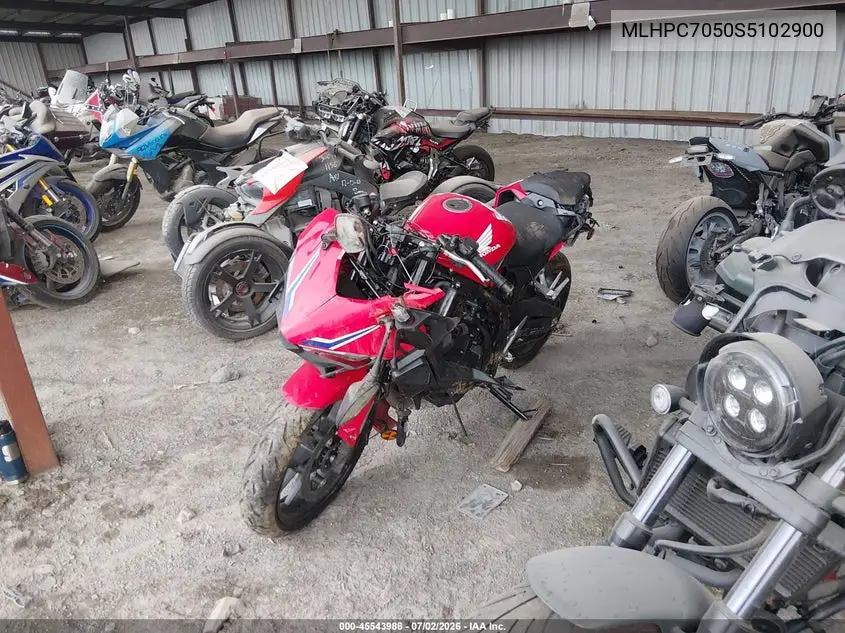 2025 Honda Cbr500 Ra VIN: MLHPC7050S5102900 Lot: 45543988