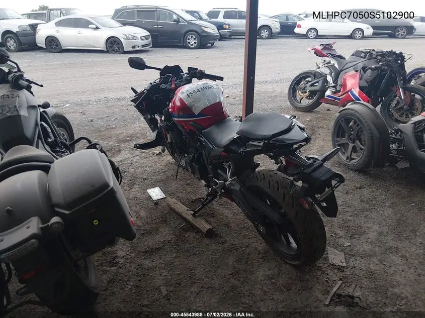 2025 Honda Cbr500 Ra VIN: MLHPC7050S5102900 Lot: 45543988