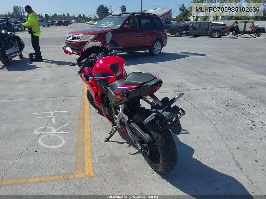 2025 Honda Cbr500 Ra VIN: MLHPC7059S5102636 Lot: 45553674