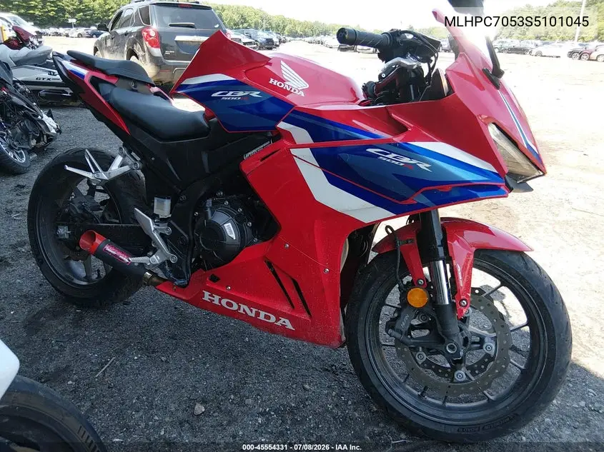 2025 Honda Cbr500 Ra VIN: MLHPC7053S5101045 Lot: 45554331