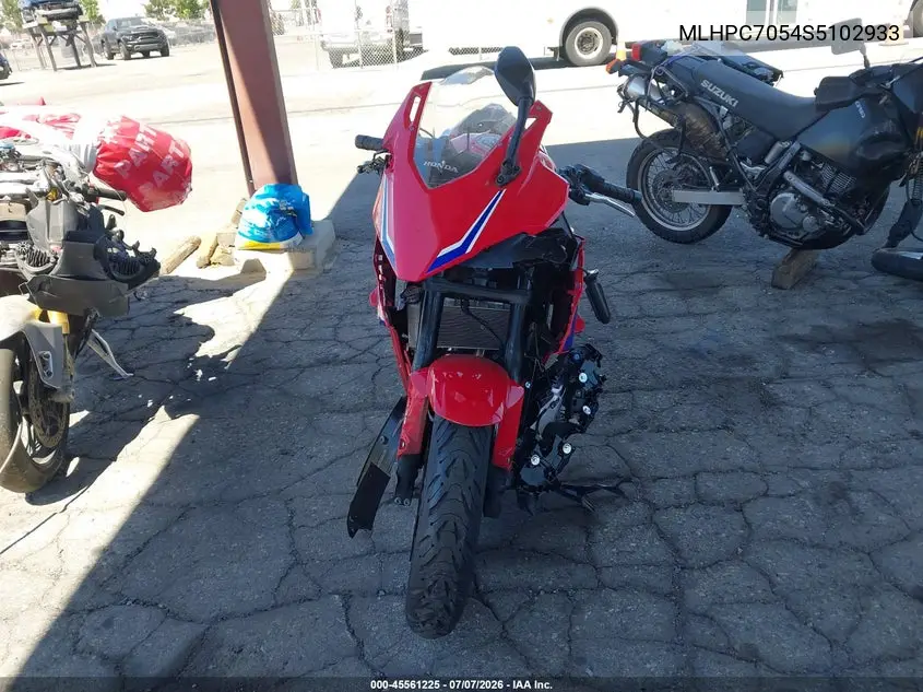 2025 Honda Cbr500 Ra VIN: MLHPC7054S5102933 Lot: 45561225
