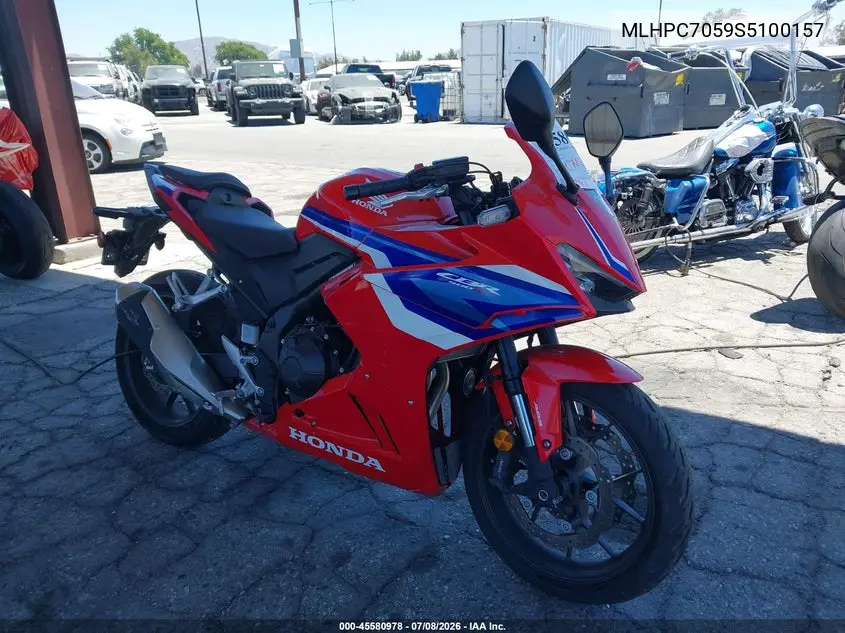 2025 Honda Cbr500 Ra VIN: MLHPC7059S5100157 Lot: 45580978
