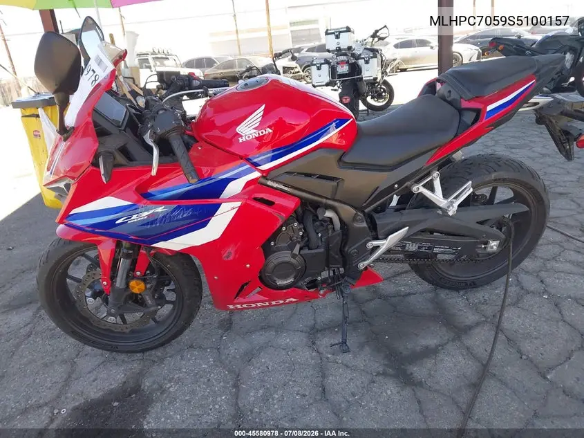 2025 Honda Cbr500 Ra VIN: MLHPC7059S5100157 Lot: 45580978
