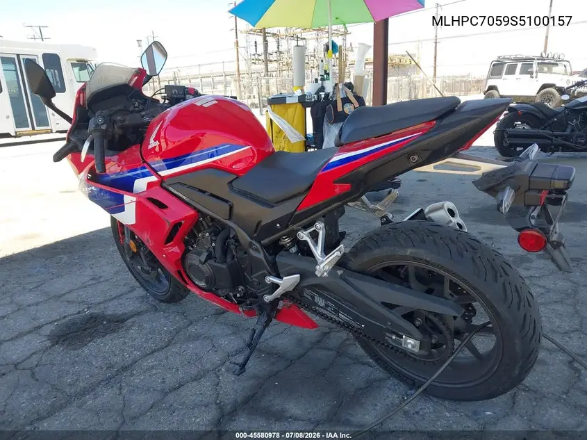 2025 Honda Cbr500 Ra VIN: MLHPC7059S5100157 Lot: 45580978
