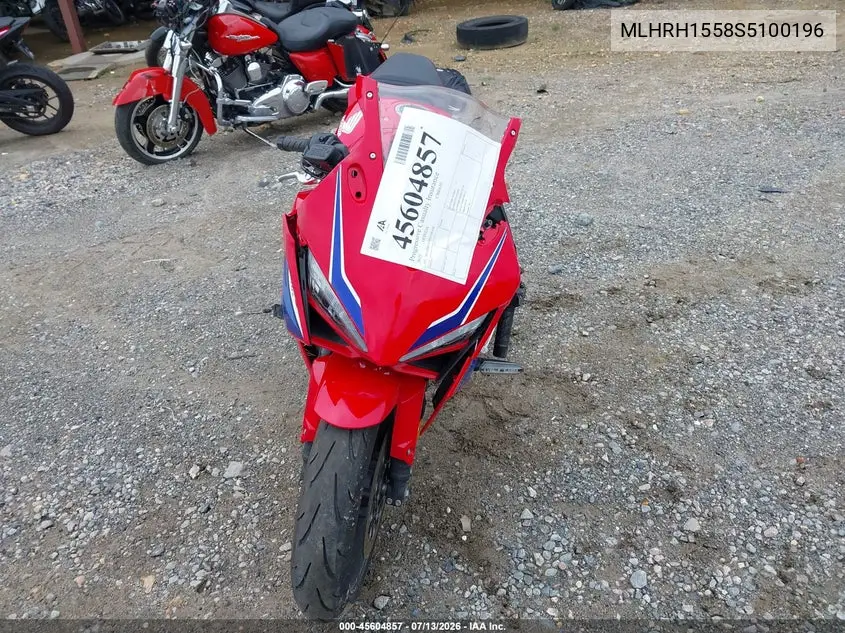 2025 Honda Cbr650 R VIN: MLHRH1558S5100196 Lot: 45604857