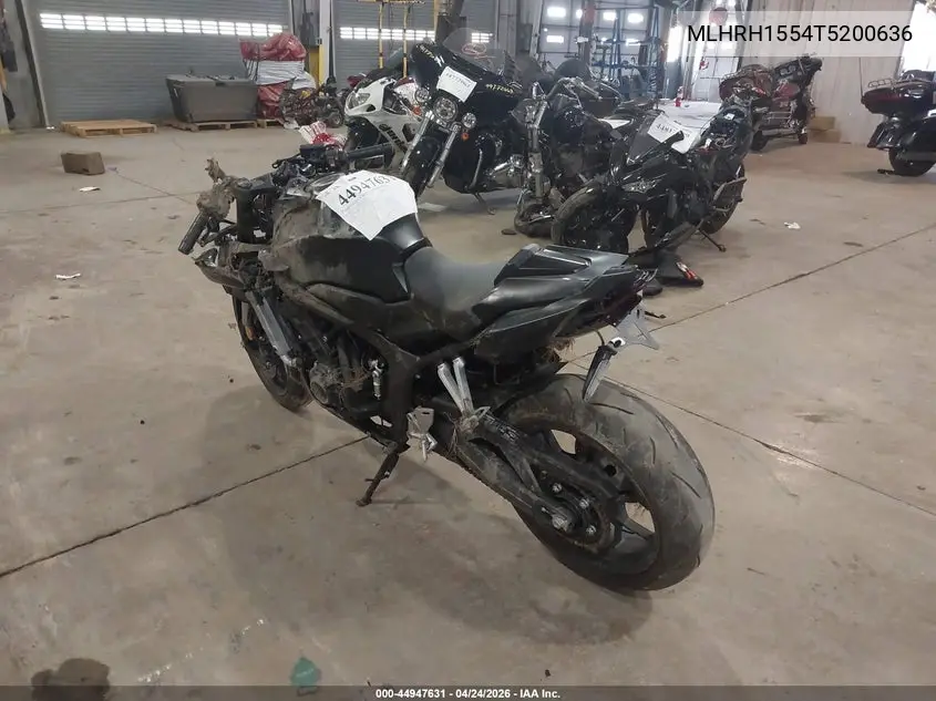 2026 Honda Cbr650 R VIN: MLHRH1554T5200636 Lot: 44947631