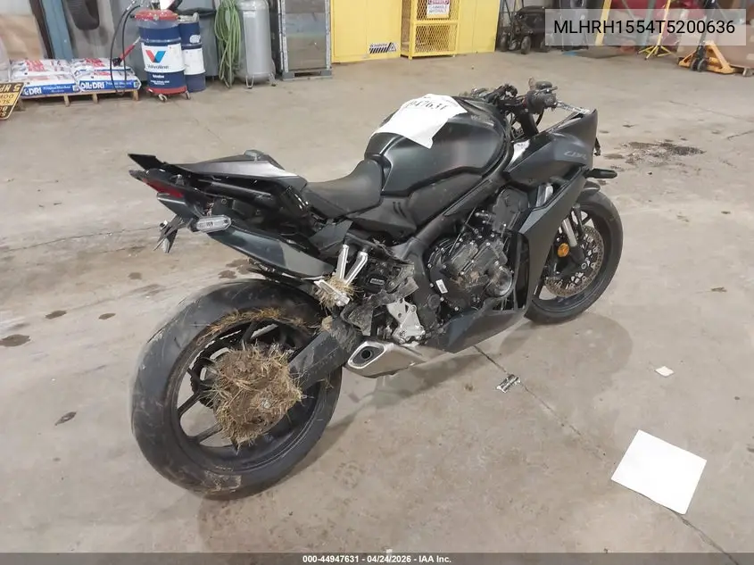 2026 Honda Cbr650 R VIN: MLHRH1554T5200636 Lot: 44947631