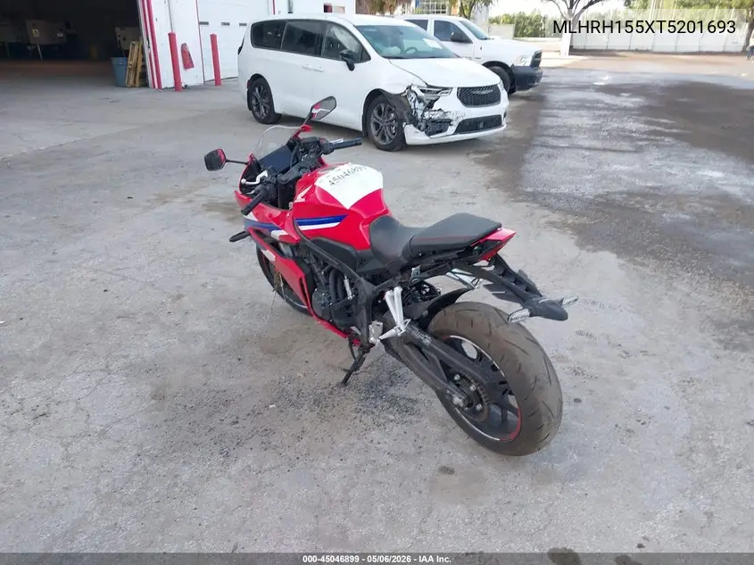2026 Honda Cbr650 R VIN: MLHRH155XT5201693 Lot: 45046899