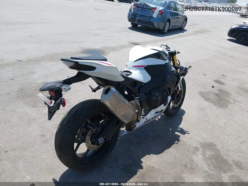 2026 Honda Cbr1000 Rr VIN: JH2SC7715TK900089 Lot: 45115094