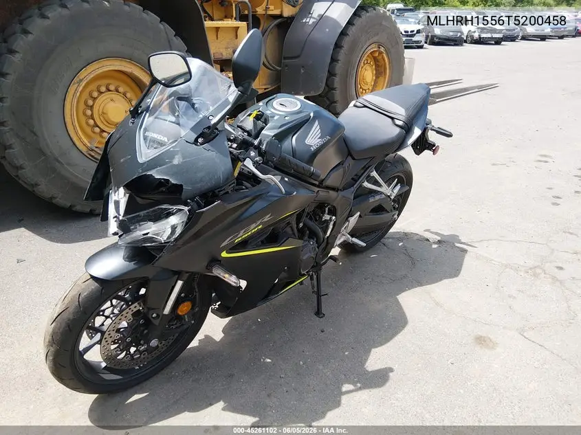 2026 Honda Cbr650 R VIN: MLHRH1556T5200458 Lot: 45261102