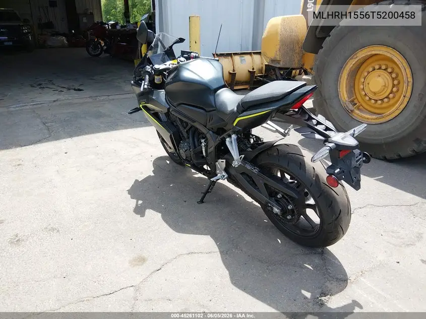 2026 Honda Cbr650 R VIN: MLHRH1556T5200458 Lot: 45261102