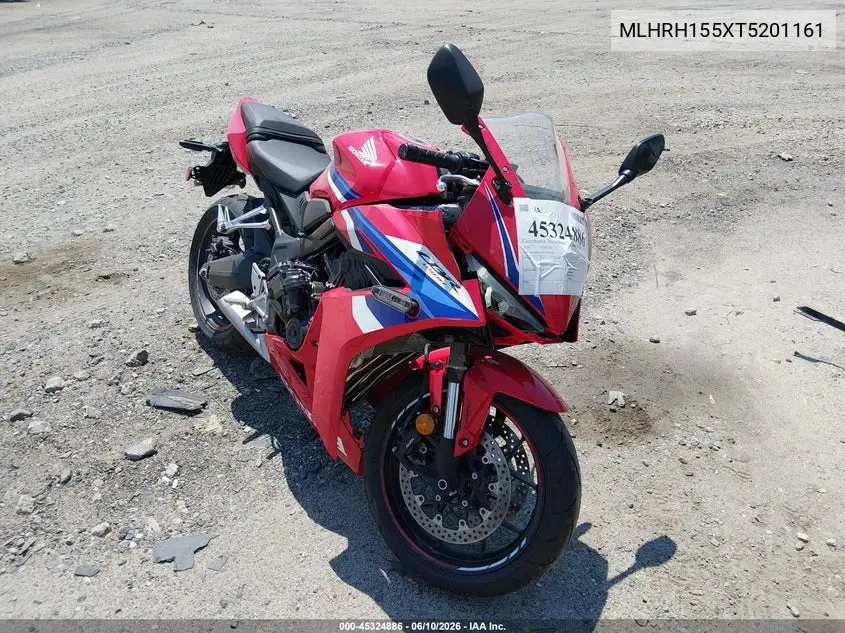 2026 Honda Cbr650 R VIN: MLHRH155XT5201161 Lot: 45324886