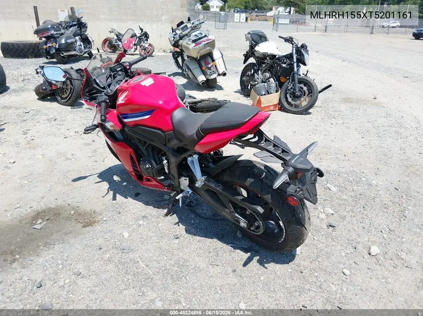 2026 Honda Cbr650 R VIN: MLHRH155XT5201161 Lot: 45324886