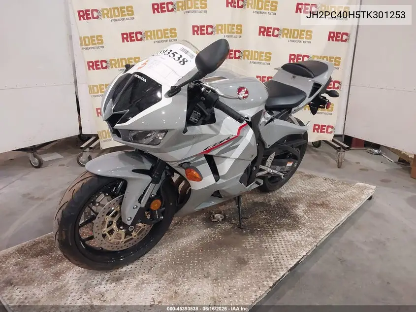 2026 Honda Cbr600 Rr VIN: JH2PC40H5TK301253 Lot: 45393538