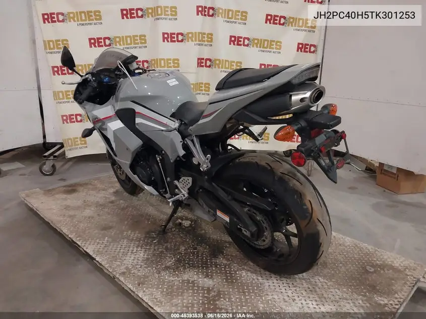 2026 Honda Cbr600 Rr VIN: JH2PC40H5TK301253 Lot: 45393538