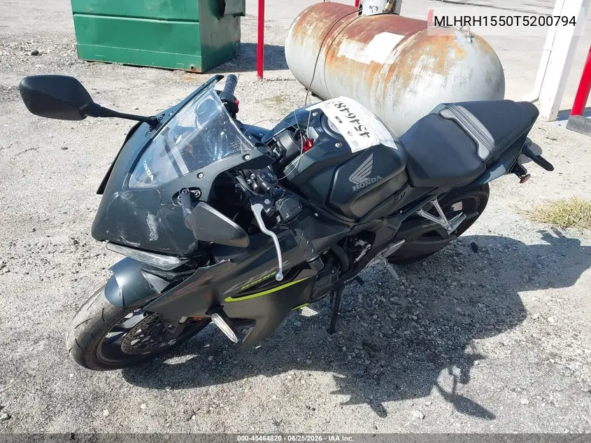 2026 Honda Cbr650 R VIN: MLHRH1550T5200794 Lot: 45464820