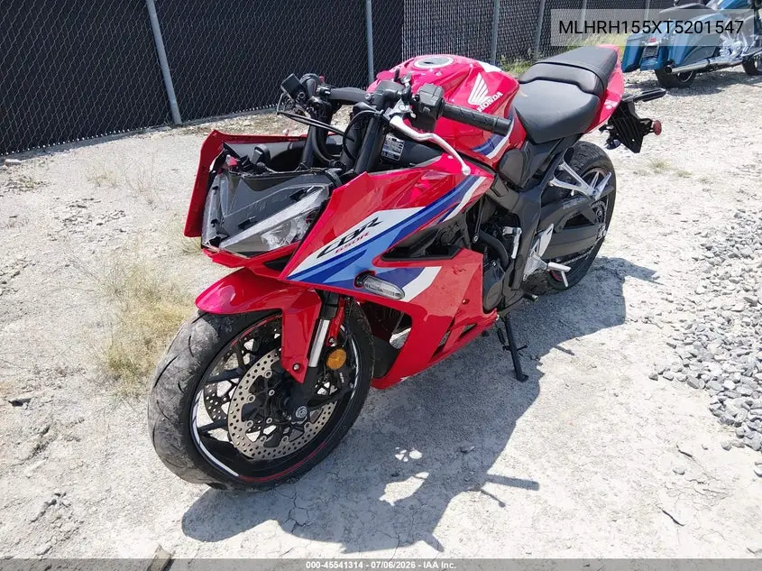 2026 Honda Cbr650 R VIN: MLHRH155XT5201547 Lot: 45541314