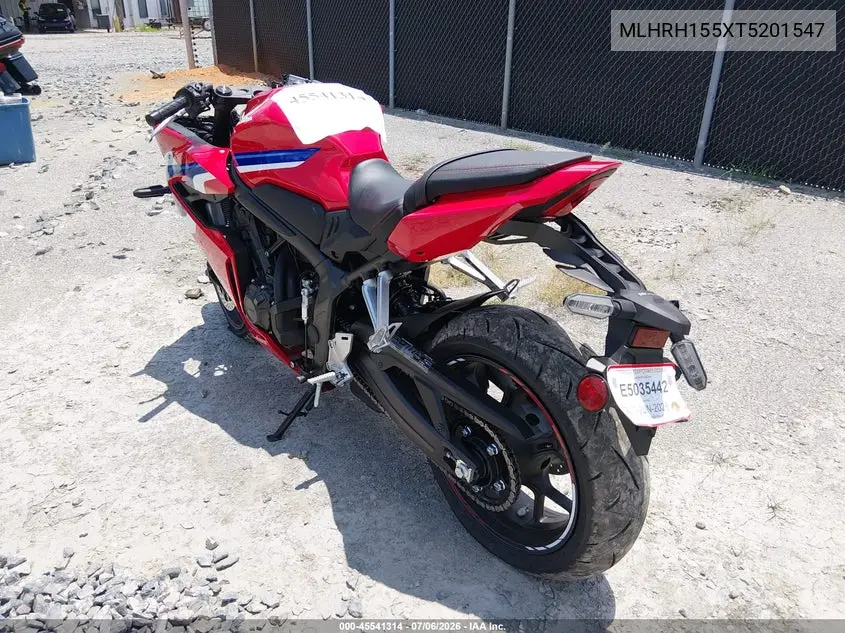 2026 Honda Cbr650 R VIN: MLHRH155XT5201547 Lot: 45541314