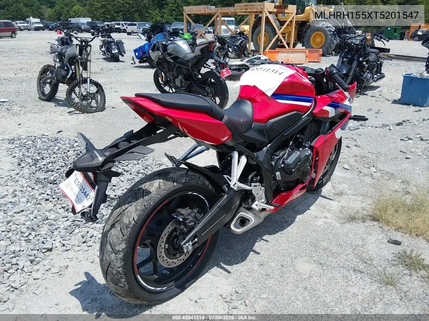 2026 Honda Cbr650 R VIN: MLHRH155XT5201547 Lot: 45541314