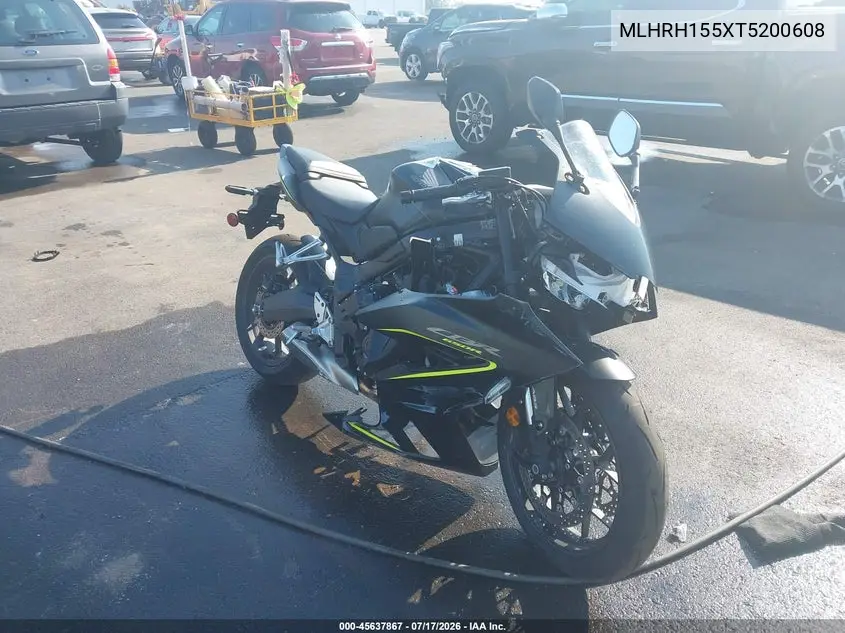 2026 Honda Cbr650 R VIN: MLHRH155XT5200608 Lot: 45637867