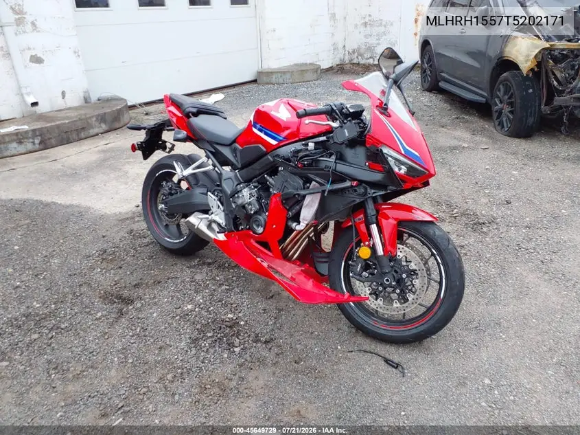 2026 Honda Cbr650 R VIN: MLHRH1557T5202171 Lot: 45649729
