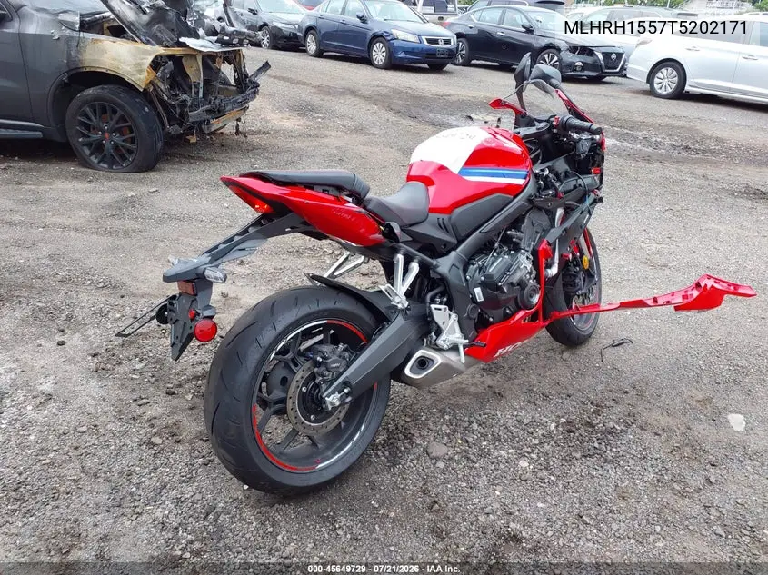 2026 Honda Cbr650 R VIN: MLHRH1557T5202171 Lot: 45649729