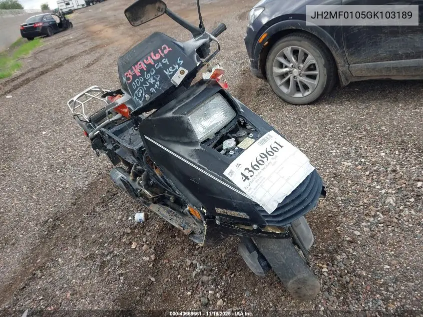 1986 Honda Ch250 VIN: JH2MF0105GK103189 Lot: 43669661