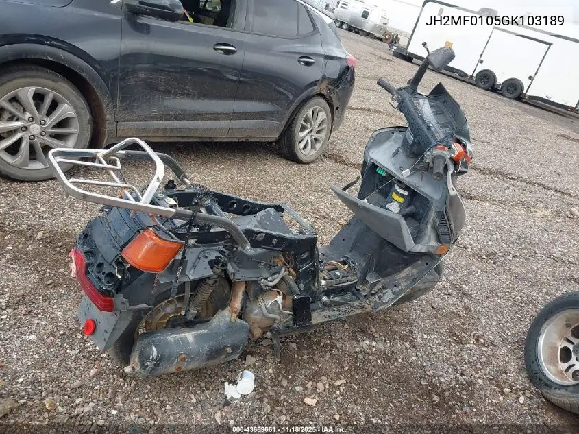 1986 Honda Ch250 VIN: JH2MF0105GK103189 Lot: 43669661