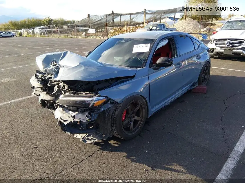 2023 Honda Civic Type R Touring VIN: JHMFL5G45PX001636 Lot: 44423350