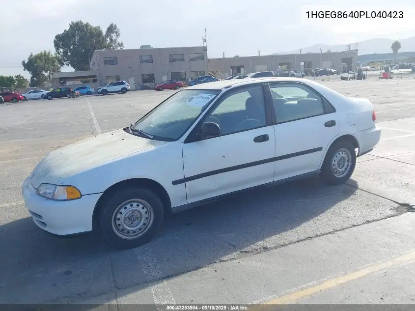 1HGEG8640PL040423 1993 Honda Civic Dx