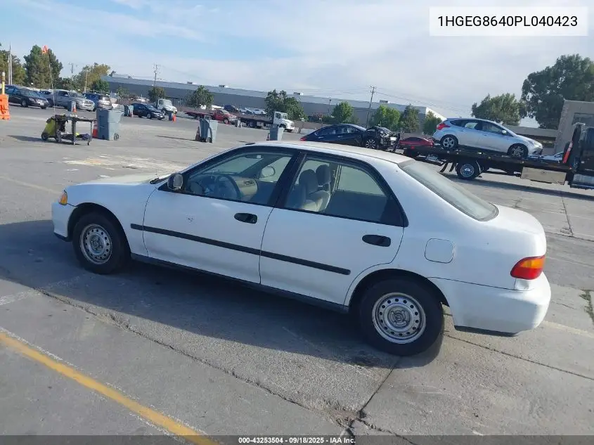 1HGEG8640PL040423 1993 Honda Civic Dx