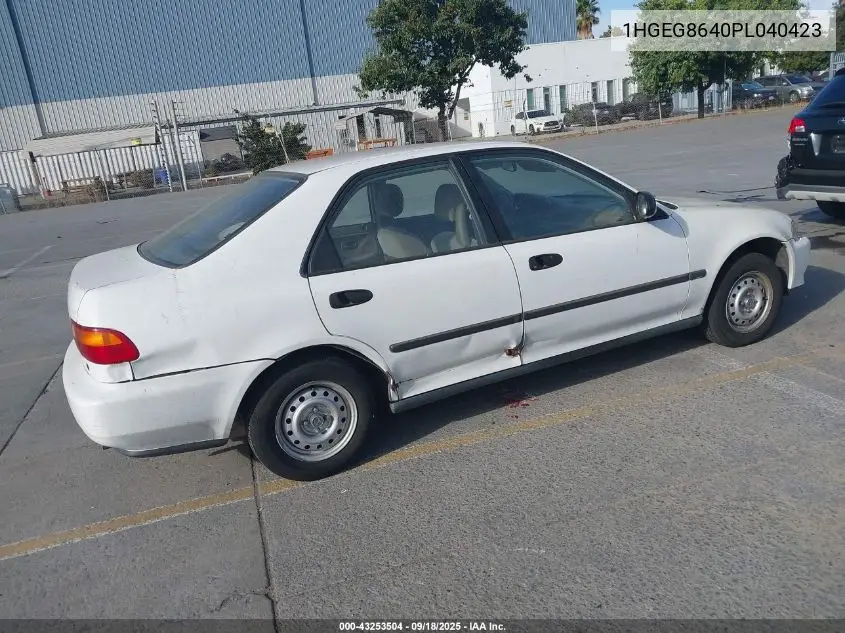 1HGEG8640PL040423 1993 Honda Civic Dx