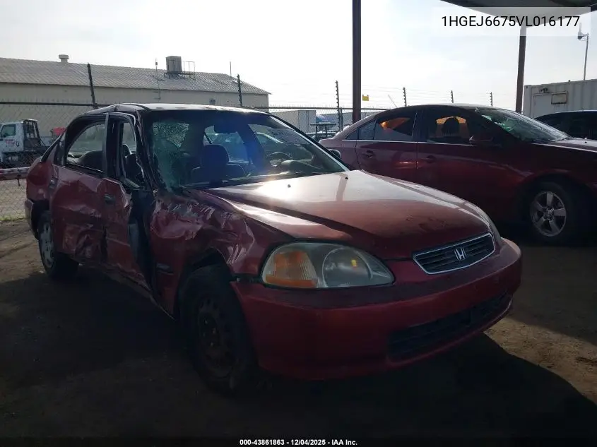1HGEJ6675VL016177 1997 Honda Civic Lx