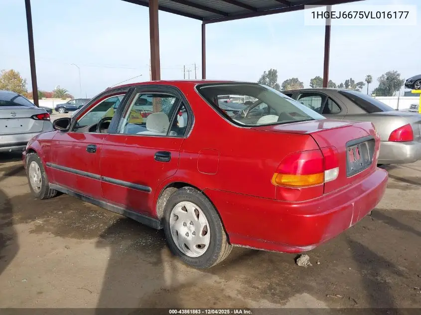 1HGEJ6675VL016177 1997 Honda Civic Lx