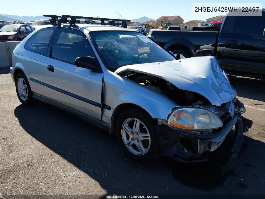 2HGEJ6428WH122497 1998 Honda Civic Cx